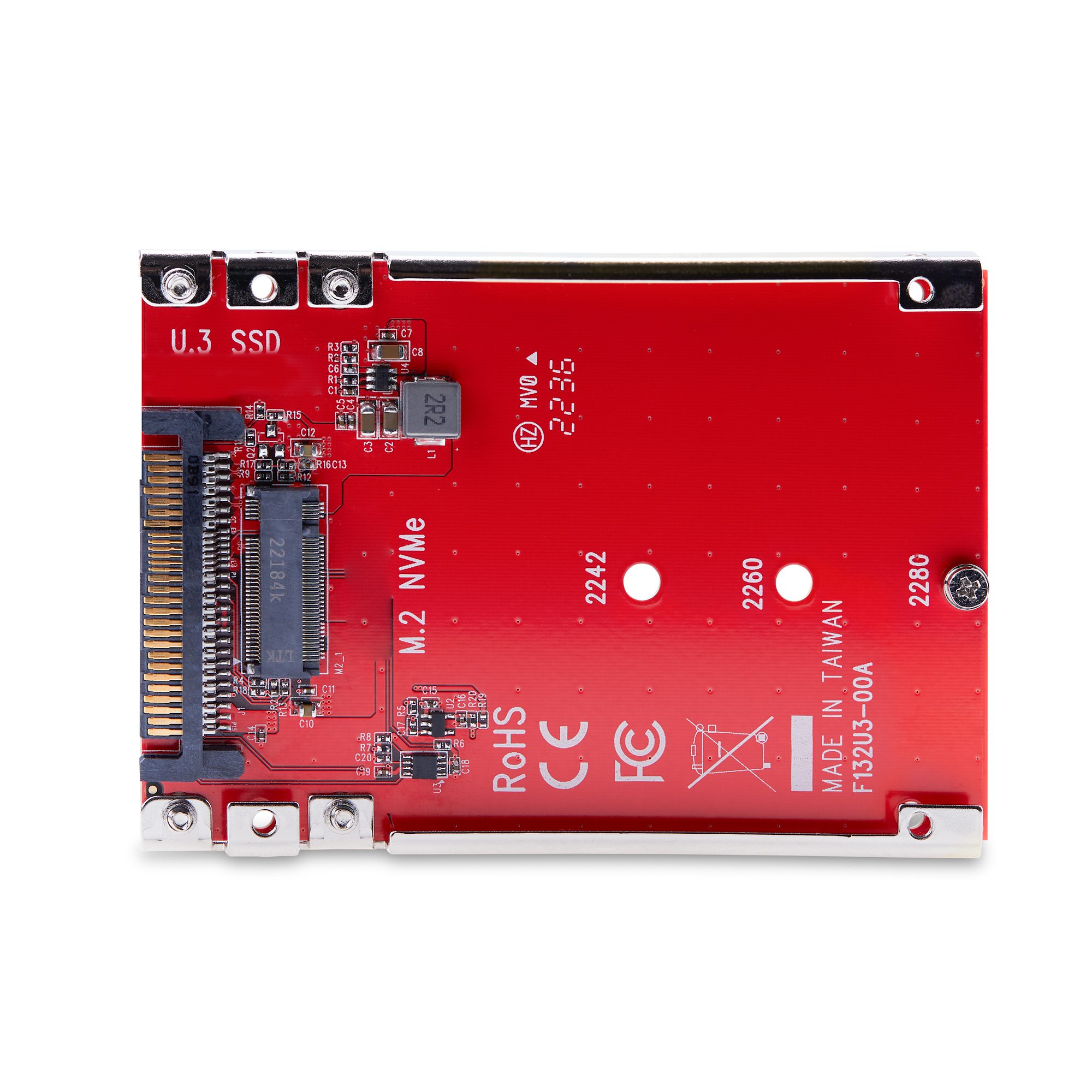 STARTECHCOM M2 auf U3 Adapter fuer M2 NVMe SSD PCIe M2 Laufwerk zu 6,35cm 2,5Zoll U3 SFFTA1001 Konverter M2 Gehaeuse mit U3