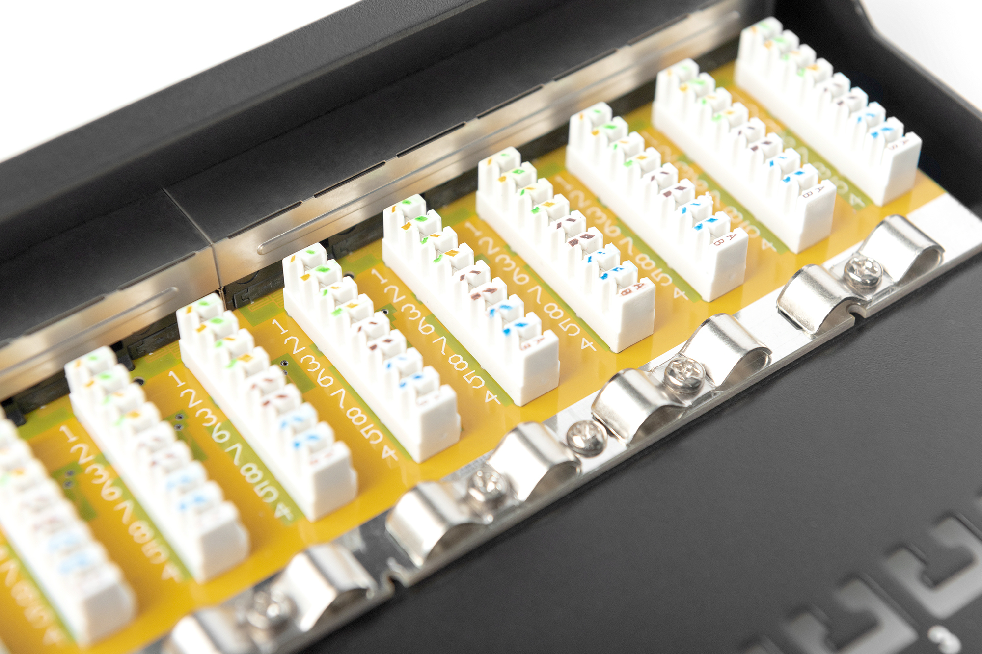 DIGITUS Cat.6 Klasse E Patchpanel geschirmt 12-Port RJ45