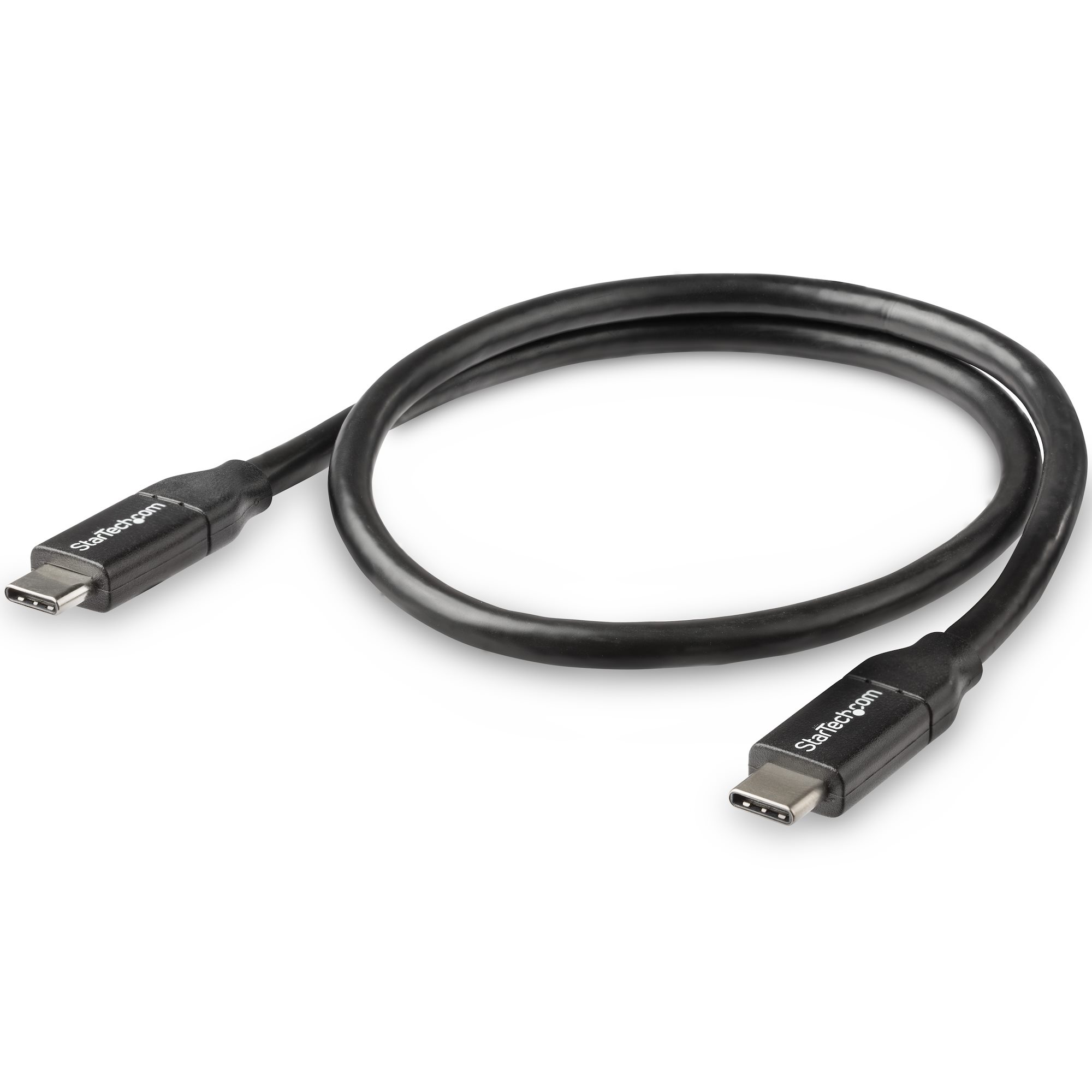 STARTECHCOM USB C to USB C Cable 15 ft 05m 5A PD White USB 20 USBIF Certified USB Type C Cable Charging Cable