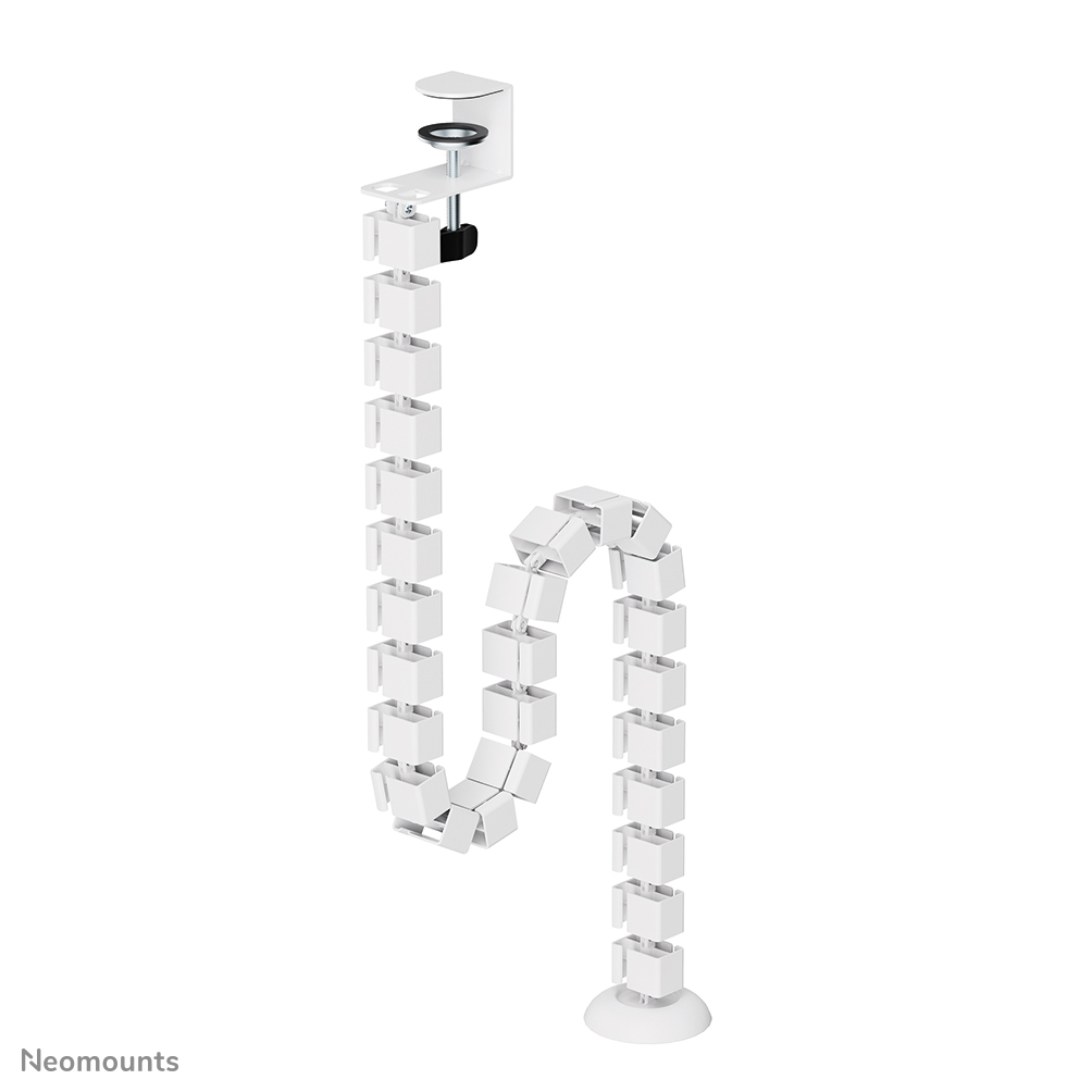 NEOMOUNTS Cable Spine Organizer for sitstand desk frames clamp mounted white