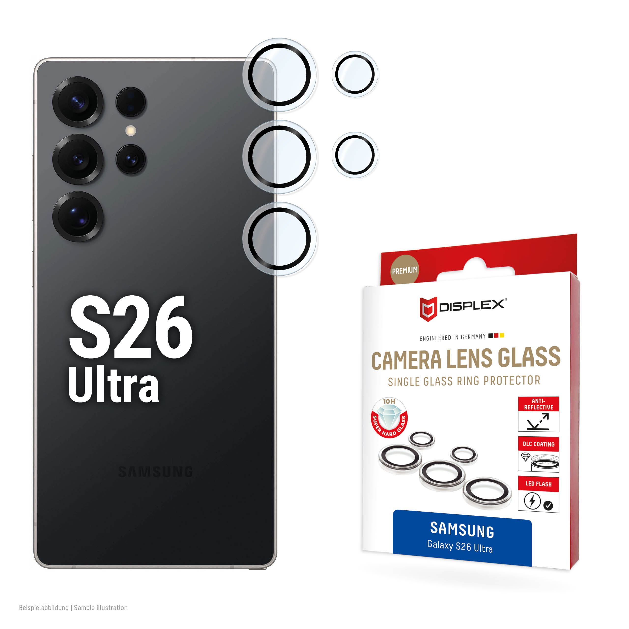 E.V.I. DISPLEX CamGlass Single Lens Samsung Gal S26 Ultra
