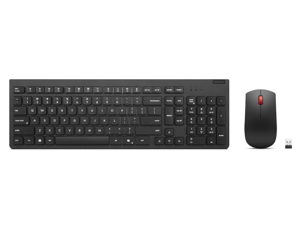 LENOVO Essential Wireless Combo Keyboard Mouse Gen2 BlackGerman