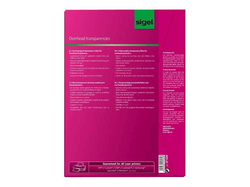 SIGEL Laserfolien LF620 klar, 50 St.