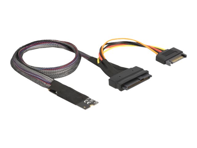 Delock M.2 Key M zu U.2 SFF-8639 NVMe Adapter mit 50 cm Kabel Delock M.2 Key M zu U.2 SFF-8639 NVMe Adapter mit 50 cm Kabel