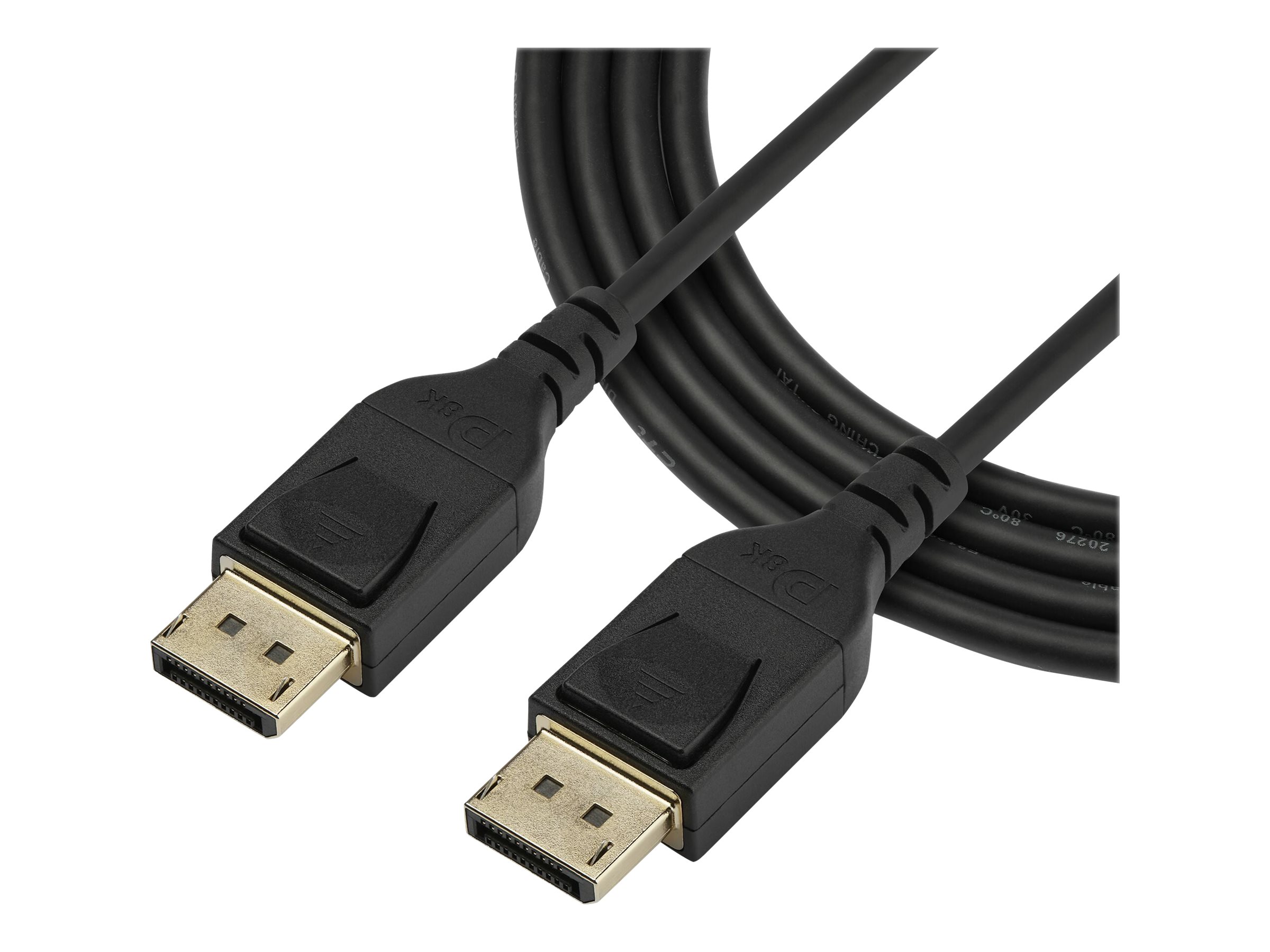 STARTECH.COM DisplayPort 1.4 Cable - 6.6 ft / 2m - VESA Certified - 8K60Hz - HBR3 - HDR - DP to DP Mon Cable - 8K DisplayPort Cable