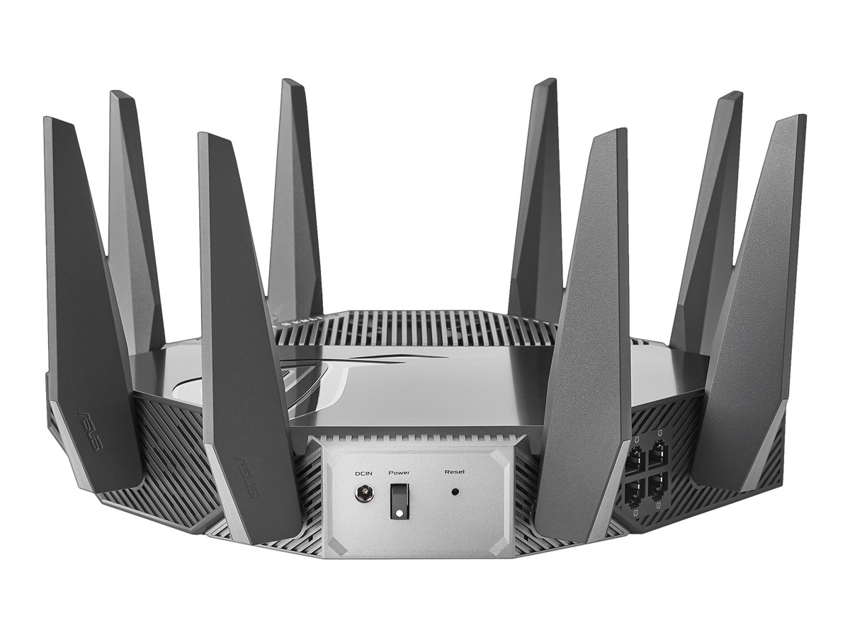 ASUS GTAXE11000 WiFi6E Gaming WLANRouter 90IG06E0MO1R00 AiMesh, bis zu 11000 Mbits, 6GHz Frequenzband, 25G WANLANPort