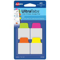 AVERY Zweckform UltraTabs Mini Haftmarker farbsortiert 40 Blatt AVERY Zweckform UltraTabs Mini Haftmarker farbsortiert 40 Blatt