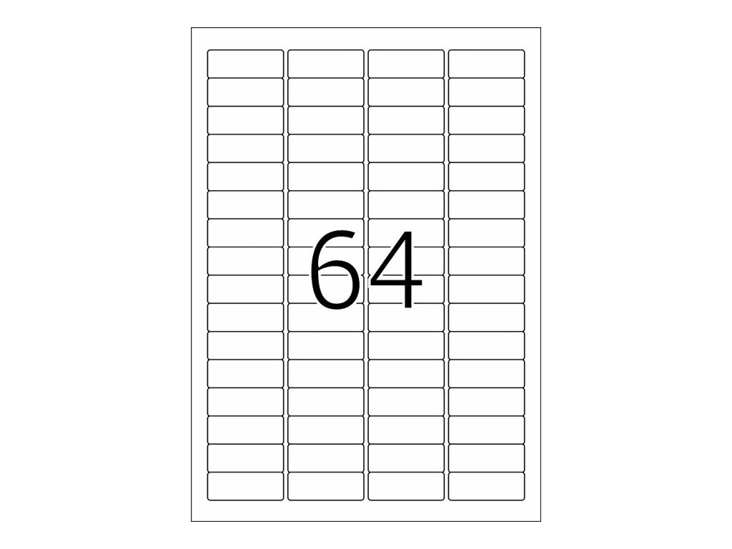 1.600 HERMA Sichtreiter-Etiketten 4201 weiÃ 45,7 x 16,9 mm