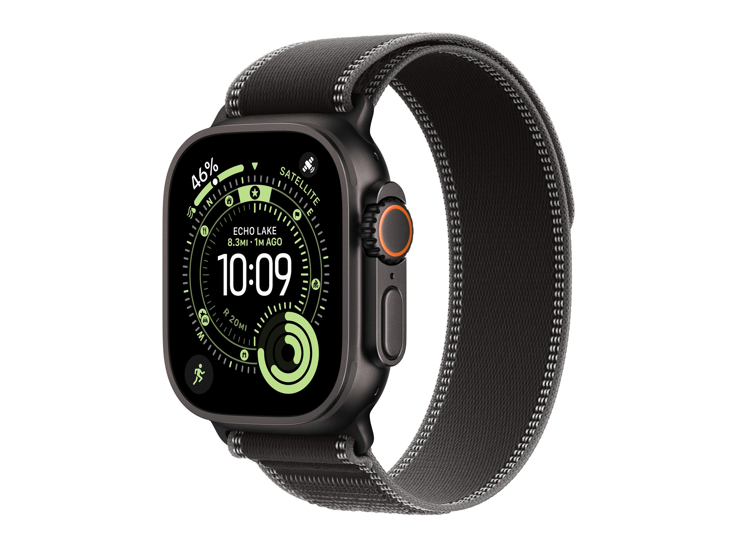 APPLE Watch Ultra 3 GPS + Cellular 49mm Black Titanium Case with Black/Charcoal Trail Loop - S/M APPLE Watch Ultra 3 GPS + Cellular 49mm Black Titanium Case with Black/Charcoal Trail Loop - S/M