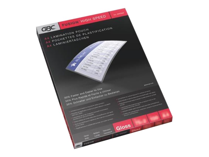 100 GBC High Speed Laminierfolien glaenzend fuer A4 125 micron