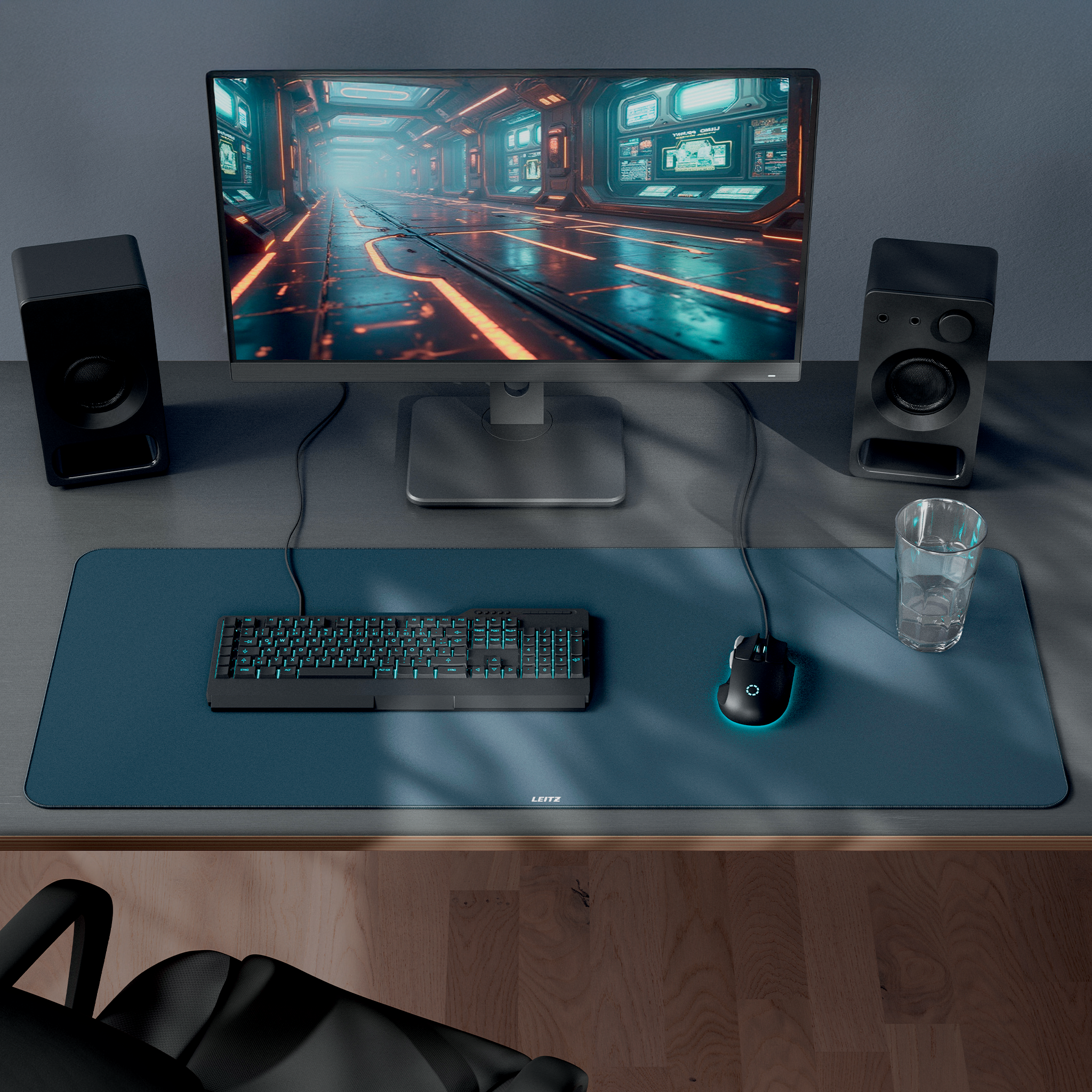 Esselte Leitz Gaming Mousepad XL dunkelgrau 400x3x1000mm