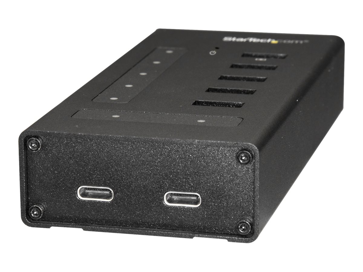 StarTech.com USB Hub 7 Port - Metall - USB-A zu 3x USB-C und 1x USB-C - USB 3.0 - Industrieller USB Hub - USB Hub mit Typ C - Hub - 7 Anschlüsse