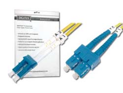 DIGITUS LWL Patchkabel LC -> SC 5.00m Singlemode Duplex OS2