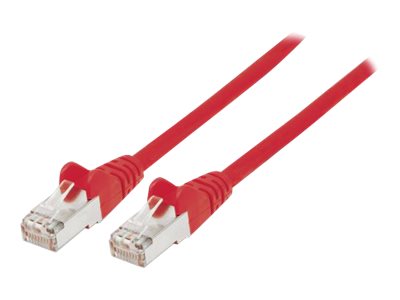 Intellinet Network Patch Cable, Cat6, 0.5m, Red, Copper, S/FTP, LSOH / LSZH, PVC, RJ45, Gold Plated Contacts, Snagless, Booted, Lifetime Warranty, Polybag - Patch-Kabel - RJ-45 (M)