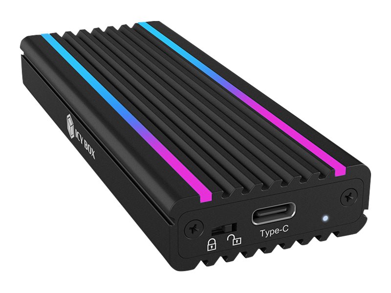 ICY BOX ext.Modding Gehaeuse NVME M.2 IB-1824ML-C31 M.2 SSD mit USB3.1 Type-C bis zu 10Gbits M-Key mit Schreibschutz + Coolpad ICY BOX ext.Modding Gehaeuse NVME M.2 IB-1824ML-C31 M.2 SSD mit USB3.1 Type-C bis zu 10Gbits M-Key mit Schreibschutz + Coolpad