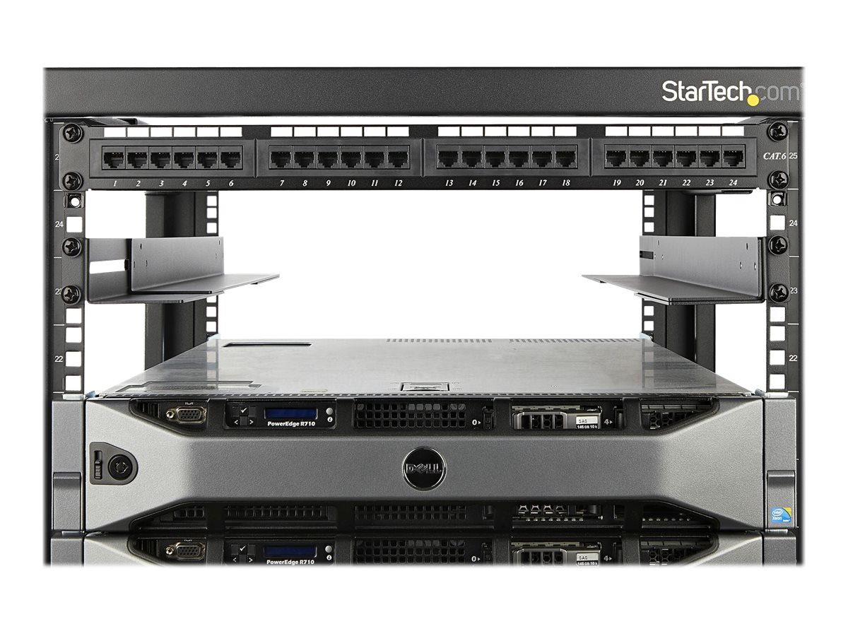 STARTECH.COM 1U Server Rack Rails with Adjustable Mounting Depth 4 post EIA/ECA-310 Compliant Supports up to 200lbs