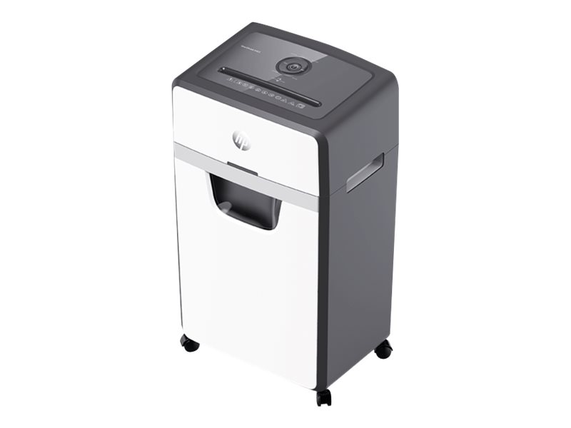 HP OneShred 24CC Aktenvernichter mit Partikelschnitt P-4, 4 x 35 mm, bis 24 Blatt, weiÃ