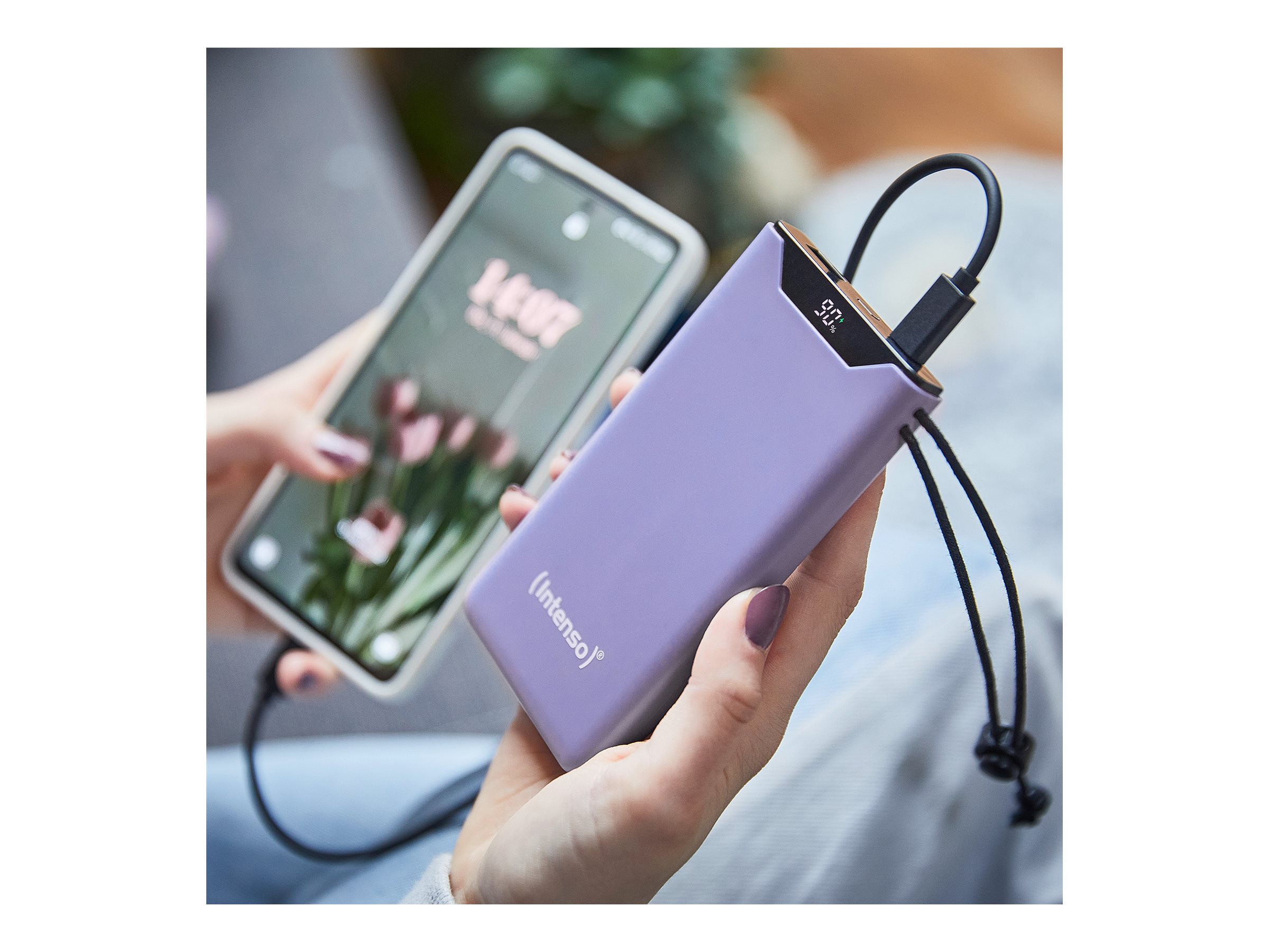 Intenso F10000 Powerbank 10.000 mAh lila Intenso F10000 Powerbank 10.000 mAh lila