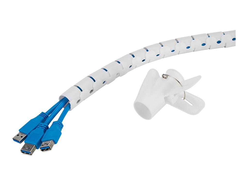 NEOMOUNTS Spiral Cable Wrap 25mm multiple cables white