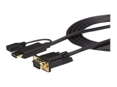 STARTECH.COM 3m aktives HDMI auf VGA Konverter Kabel - HDMI zu VGA Adapter 300cm - Schwarz - 1920x1200 / 1080p STARTECH.COM 3m aktives HDMI auf VGA Konverter Kabel - HDMI zu VGA Adapter 300cm - Schwarz - 1920x1200 / 1080p
