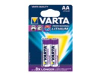 Varta Batterie Mignon 06106 Prof. Lithium AA 2Blister (MHD)