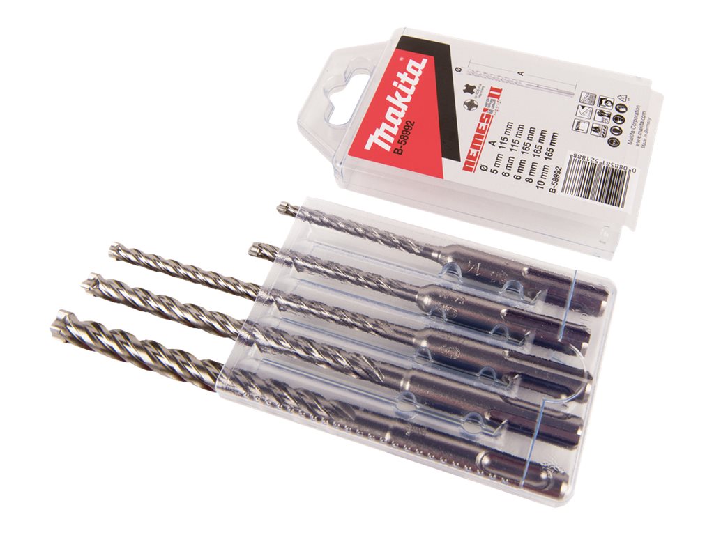 makita NEMESIS II B-58992 Hammerbohrer-Set, 5-teilig makita NEMESIS II B-58992 Hammerbohrer-Set, 5-teilig