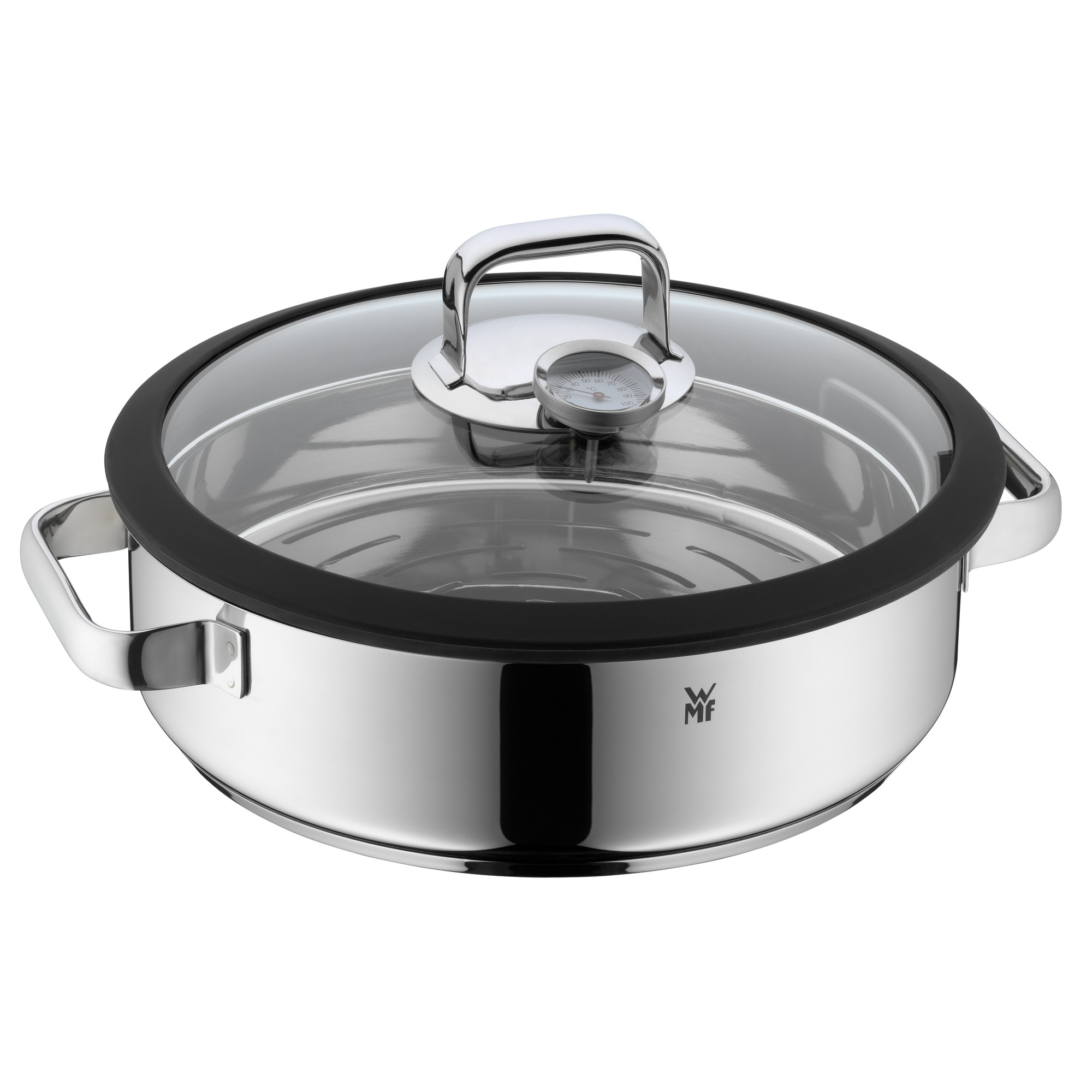 WMF 1743016040 Vitalis Dampfgarer rund Ø 28 cm ca 5l mit Glasdeckel