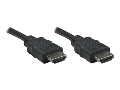 MANHATTAN High Speed HDMI Kabel HDMI 1080p Stecker auf Stecker geschirmt schwarz 7,5m