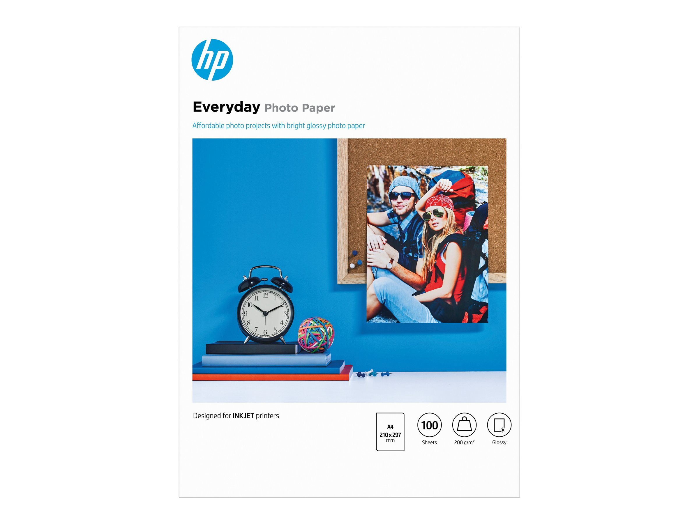 HP original Q2510A Semi-glossy photo paper Ink cartridge 200g/m2 A4 100 sheets 1-pack