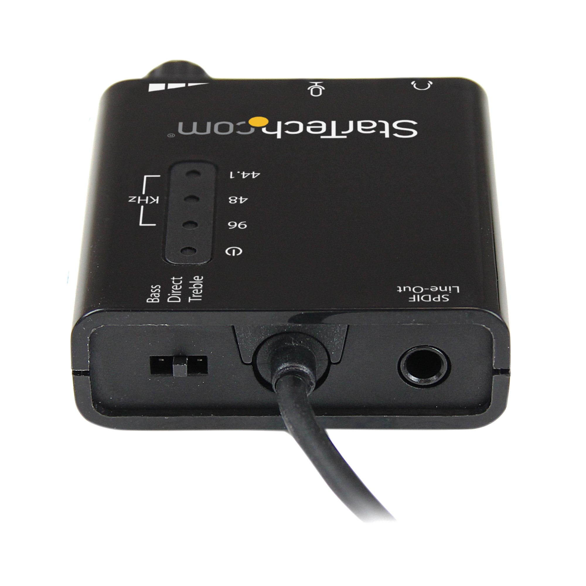 StarTech.com USB Audio Adapter Externe USB Soundkarte SPDIF 2x 3,5mm Klinke Schwarz