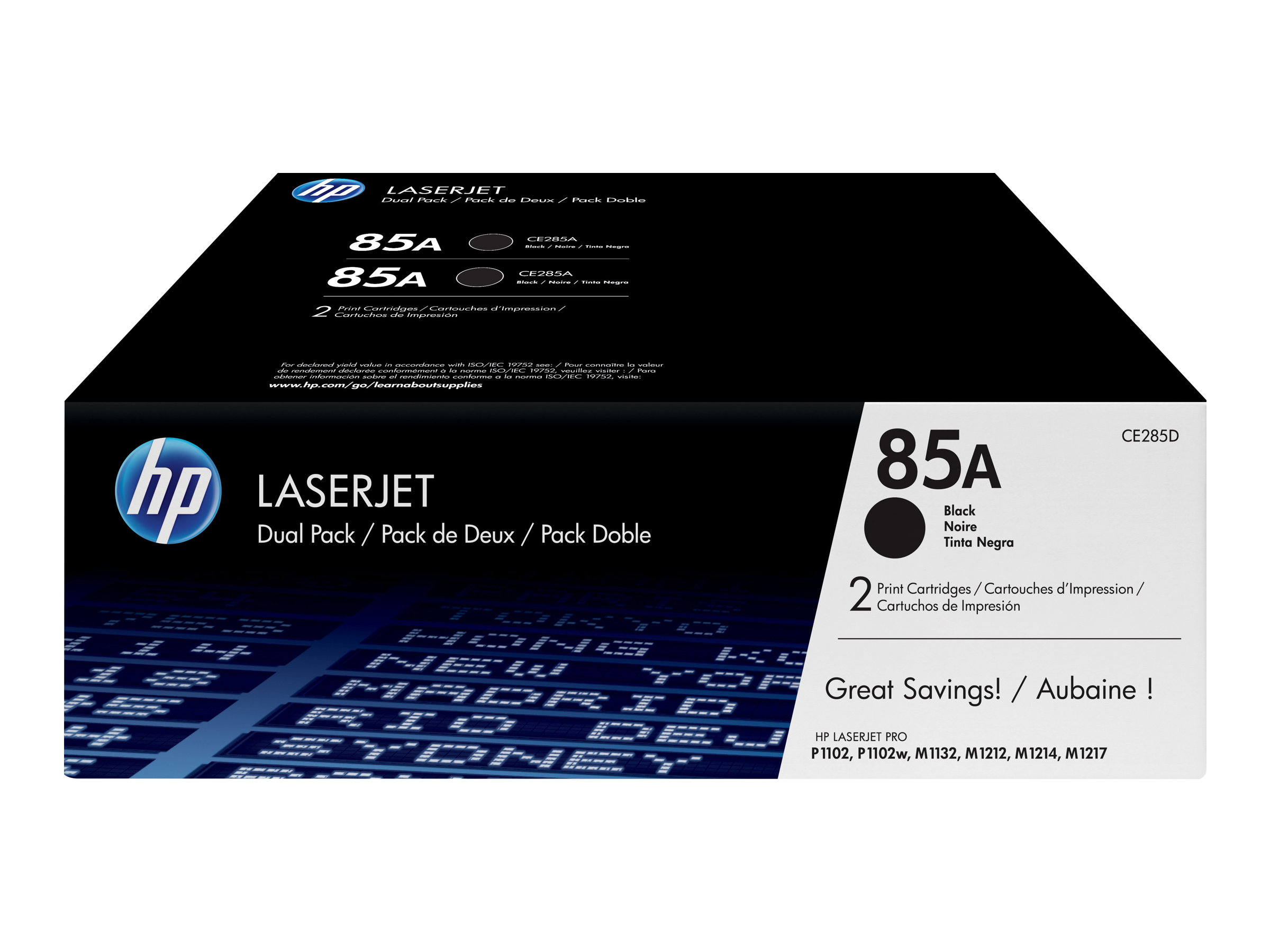 HP 85A (CE285AD) schwarz Tonerkartuschen, 2er-Set HP 85A (CE285AD) schwarz Tonerkartuschen, 2er-Set