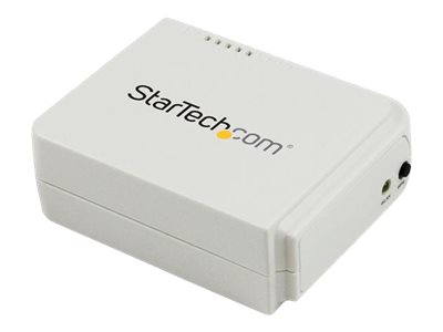 StarTech.com 1 Port USB WLAN 802.11 b/g/n Printserver mit 10/100 Mb/s Ethernet Anschluss