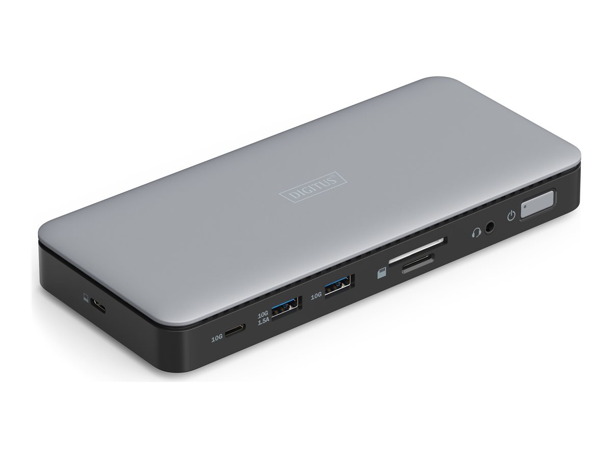 DIGITUS USB-C Docking Station, 11-Port, HDMI, USB, RJ45, SD