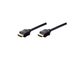 DIGITUS HDMI Anschlusskabel high speed with Ethernet 2m 2xHDMI Typ A Stecker 19Pol bulk Full HD 3D