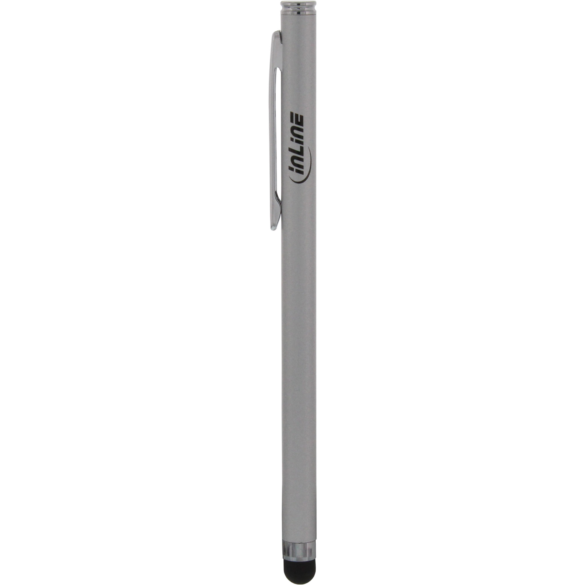INLINE Stylus Stift fuer Touchscreens von Smartphone und Tablet silber