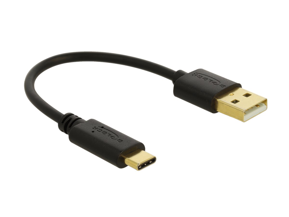 Delock USB Ladekabel Typ-A zu USB Type-C 15 cm Delock USB Ladekabel Typ-A zu USB Type-C 15 cm