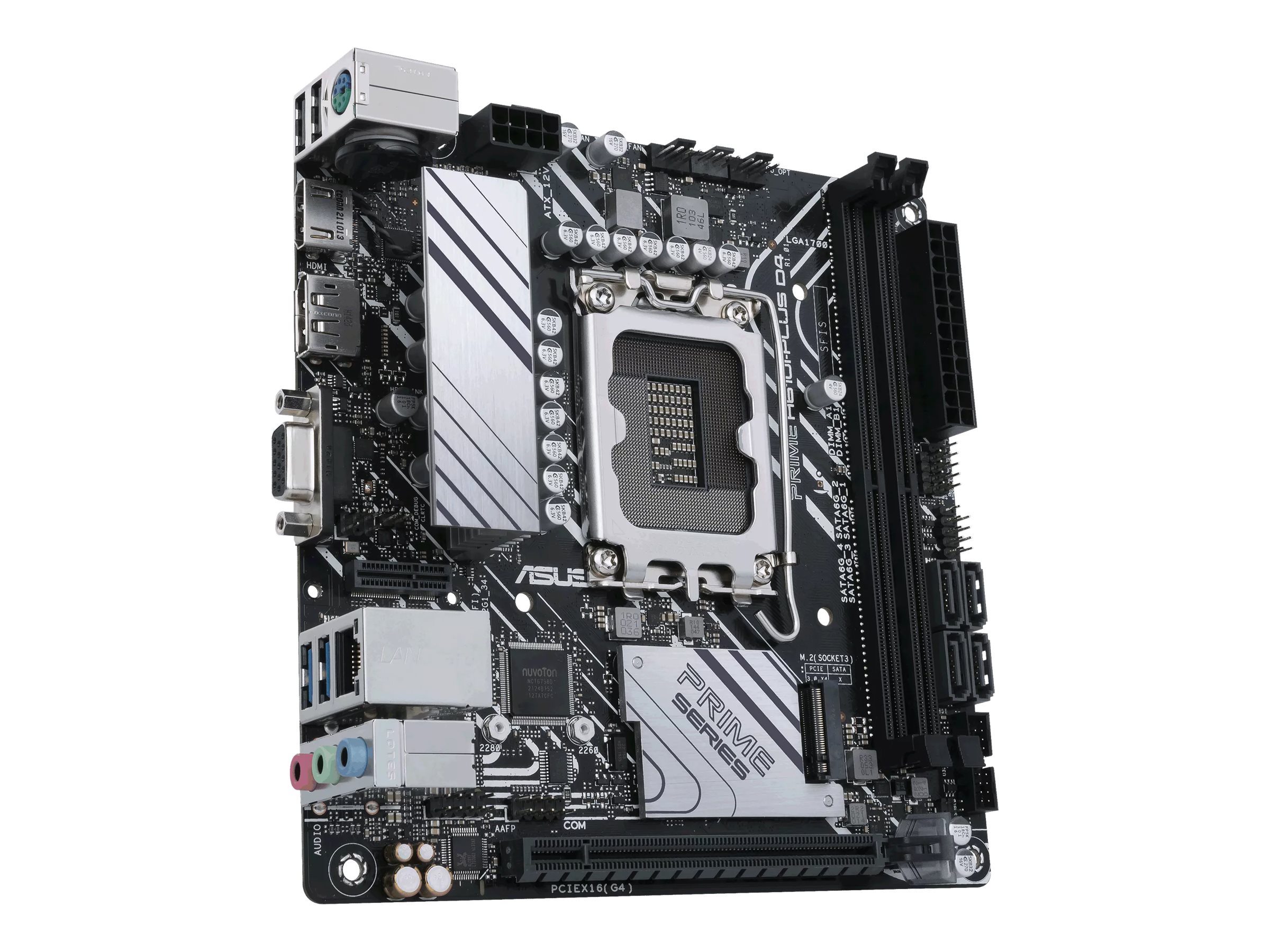 ASUS PRIME H610IPLUS D4CSM Intel H610 LGA 1700 2DDR4 1xPCIe 4030 x16 1xM2 4xSATA 6Gbs 4xUSB 32 Mini ITX MB