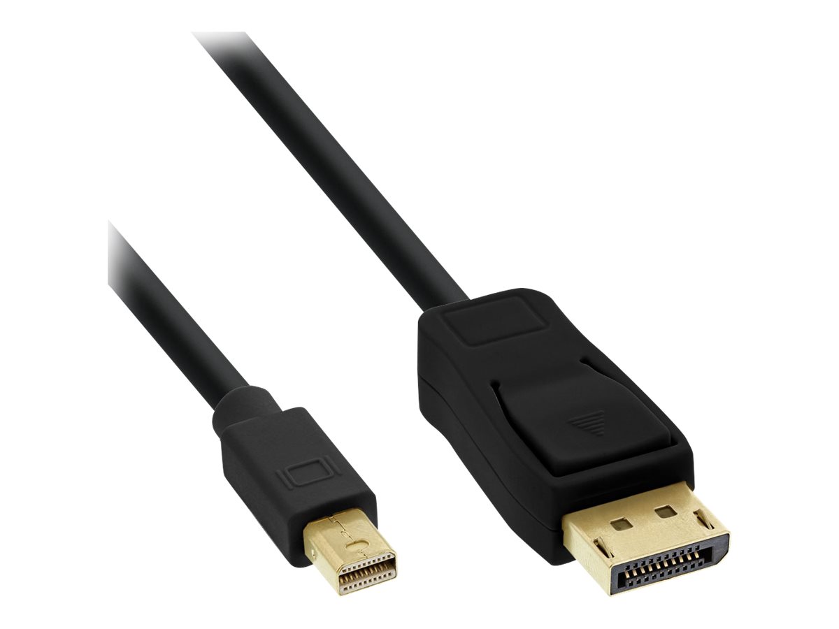 INLINE Mini DisplayPort OUT zu DisplayPort IN Kabel schwarz 1,5m INLINE Mini DisplayPort OUT zu DisplayPort IN Kabel schwarz 1,5m