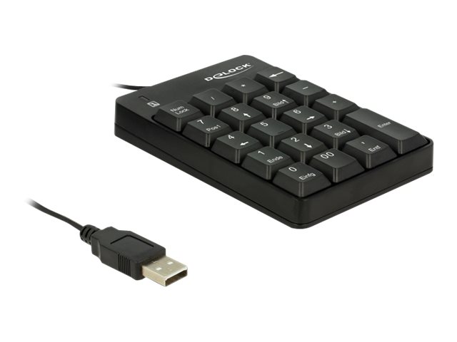 Delock Tastatur USB Nummernblock 19 Tasten Delock Tastatur USB Nummernblock 19 Tasten