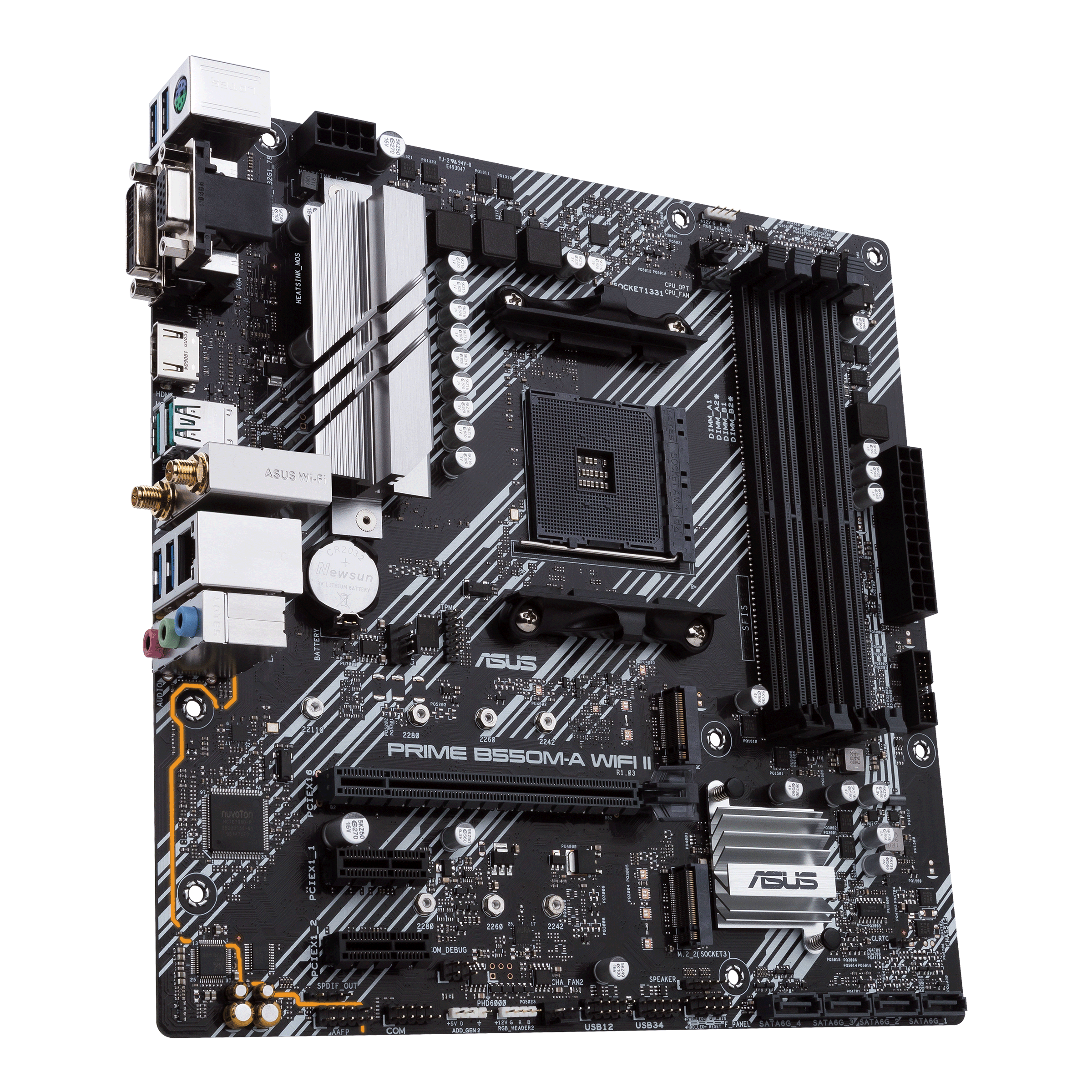 ASUS PRIME B550MA WIFI II AM4 mATX MB 4xDDR4 2xM2 4XSATA