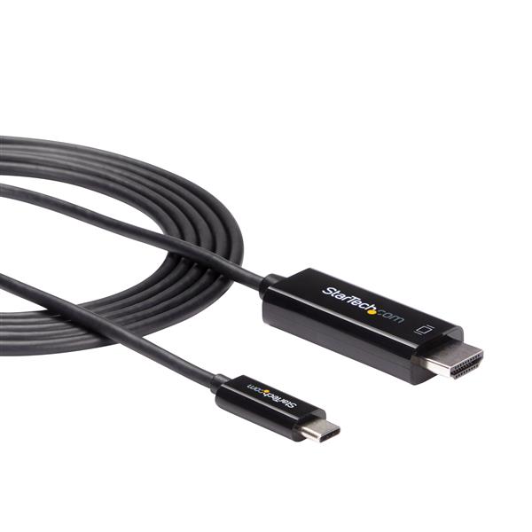 STARTECHCOM 2m 6ft USBC to HDMI Cable 4K at 60 Hz Black