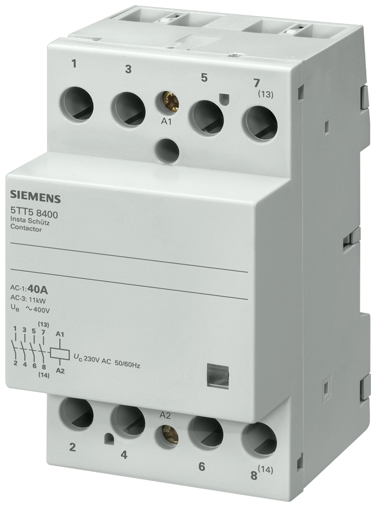 Siemens Installationsschuetz 5TT58400 ohne Handschaltung