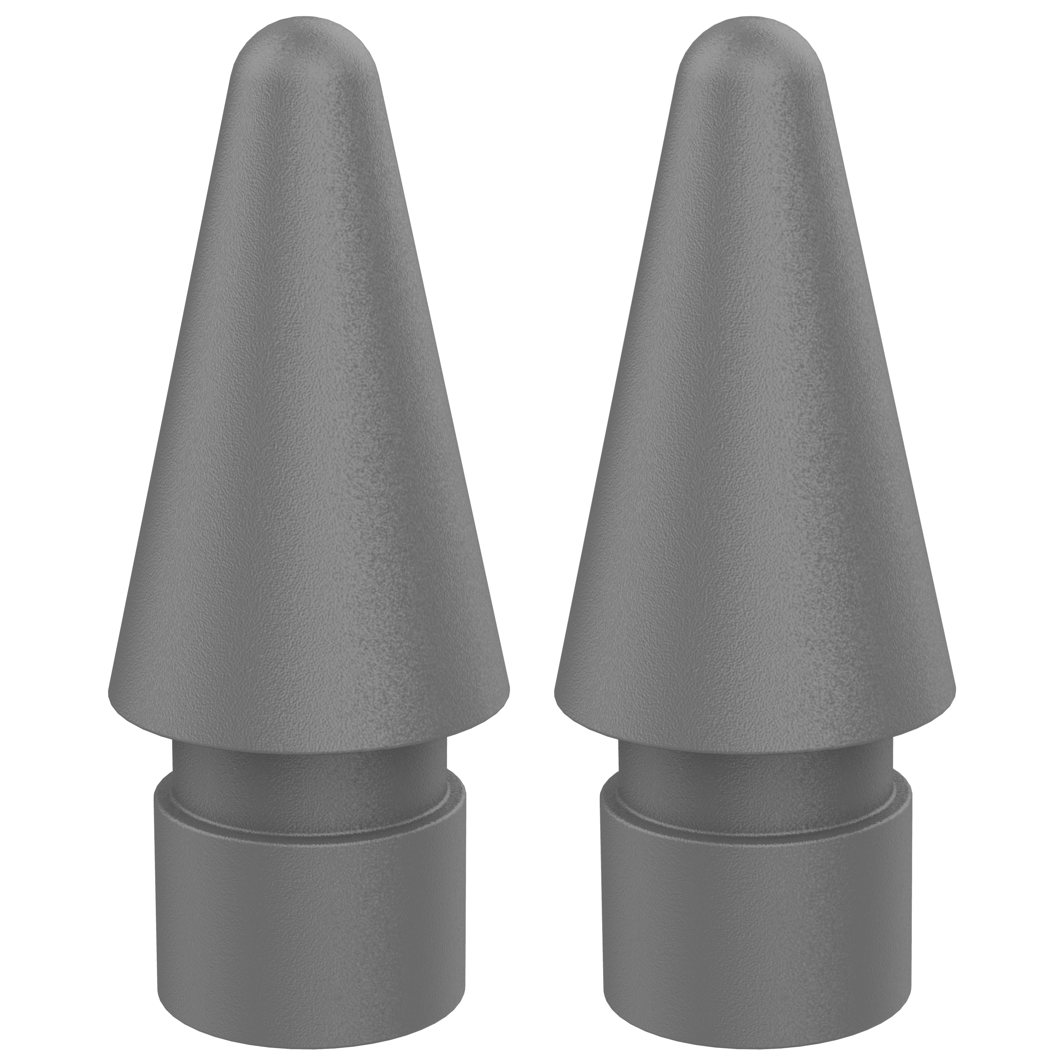 DEQSTER Aktive Stylusspitze Pencil 2 extra feine Grau (2 Stück)