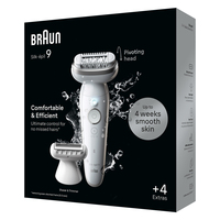 Braun 9-041 Silk-épil 9 Epilierer/Haarentferner/Rasierer/Trimmer, weiss/silber Braun 9-041 Silk-épil 9 Epilierer/Haarentferner/Rasierer/Trimmer, weiss/silber