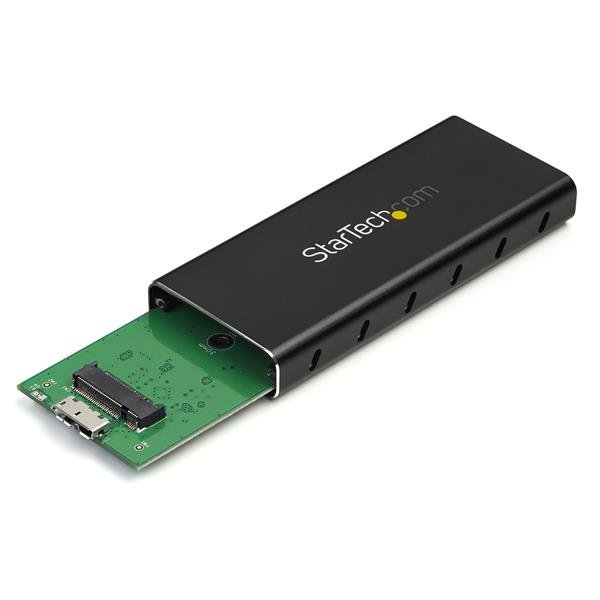 STARTECHCOM M2 NGFF SATA Festplattengehaeuse USB 31 10Gbits mit USBC Kabel