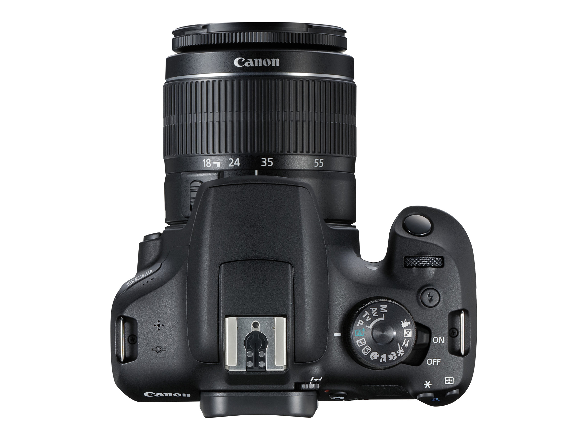 Canon EOS 2000D Kit - Spiegelreflexkamera - 24,1 MP CMOS - Display: 7,62 cm/3 TFT - Schwarz