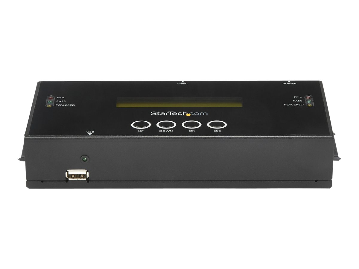 STARTECH.COM 1:1 Standalone Festplatten Duplizierer und Löscher für 2,5 / 3,5 Zoll SATA und SAS Laufwerke