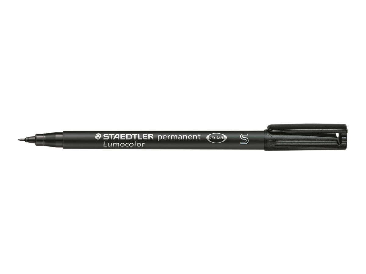 10 STAEDTLER Lumocolor Folienstifte schwarz 1,0 mm permanent