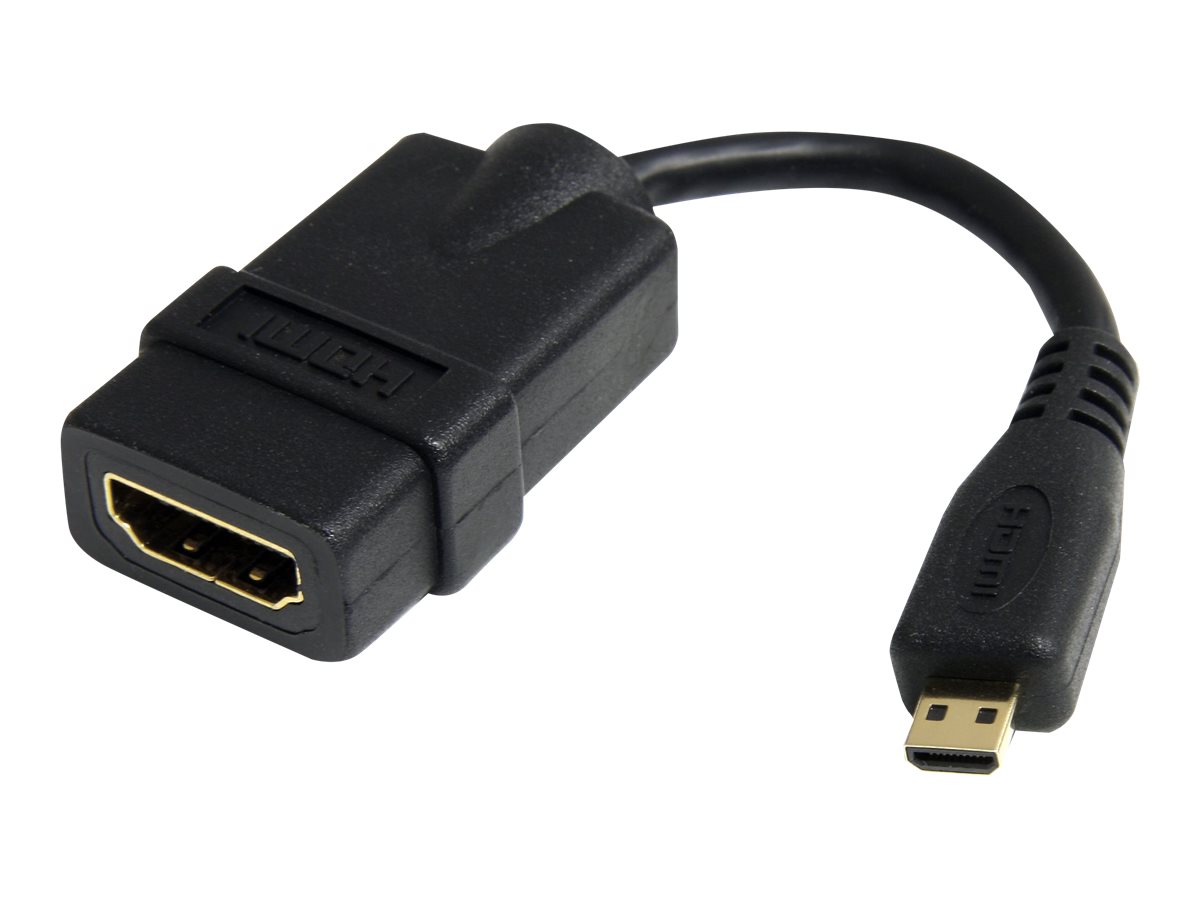 STARTECH.COM 12cm High-Speed HDMI Adapterkabel - HDMI auf Micro HDMI Kabel - Buchse/Stecker