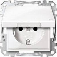 Merten Steckdose SCHUKO MEG23140319 IP44 polarweiß gl. Merten Steckdose SCHUKO MEG23140319 IP44 polarweiß gl.